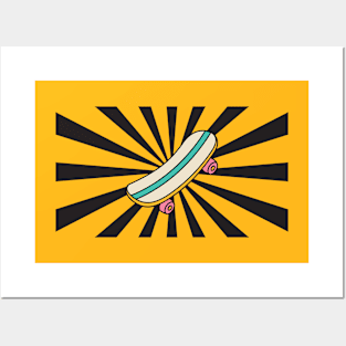 Retro Skateboard Posters and Art